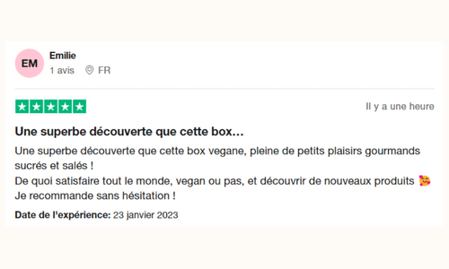 Avis sur la box de snack végétal et gourmand