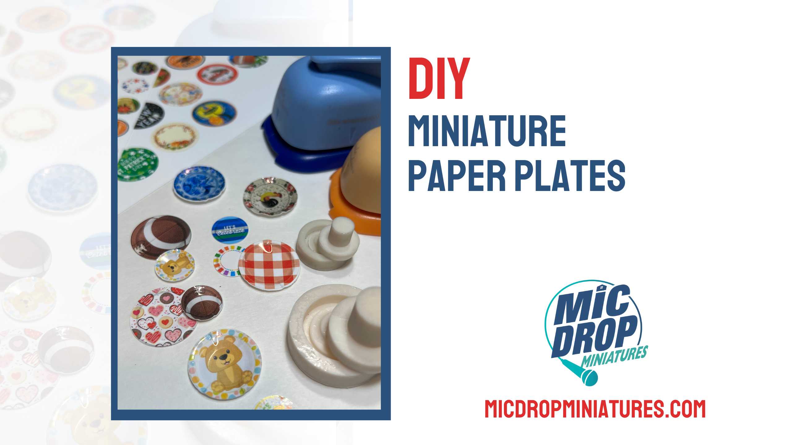 DIY Miniature Paper Plates