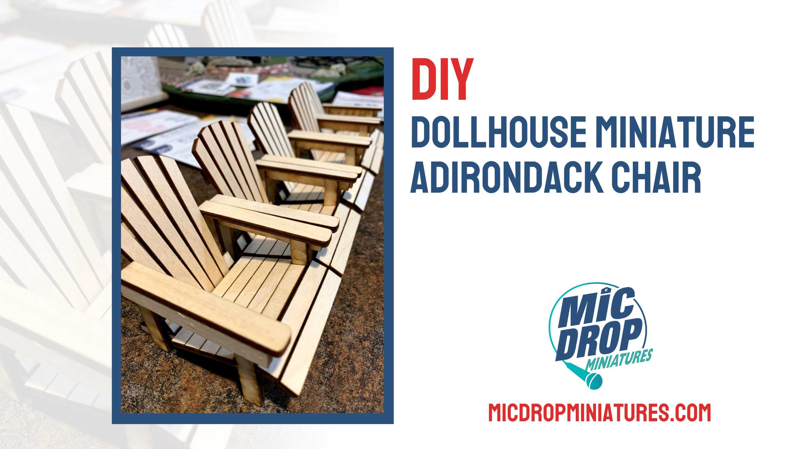 Dollhouse Miniature Adirondack Chair DIY