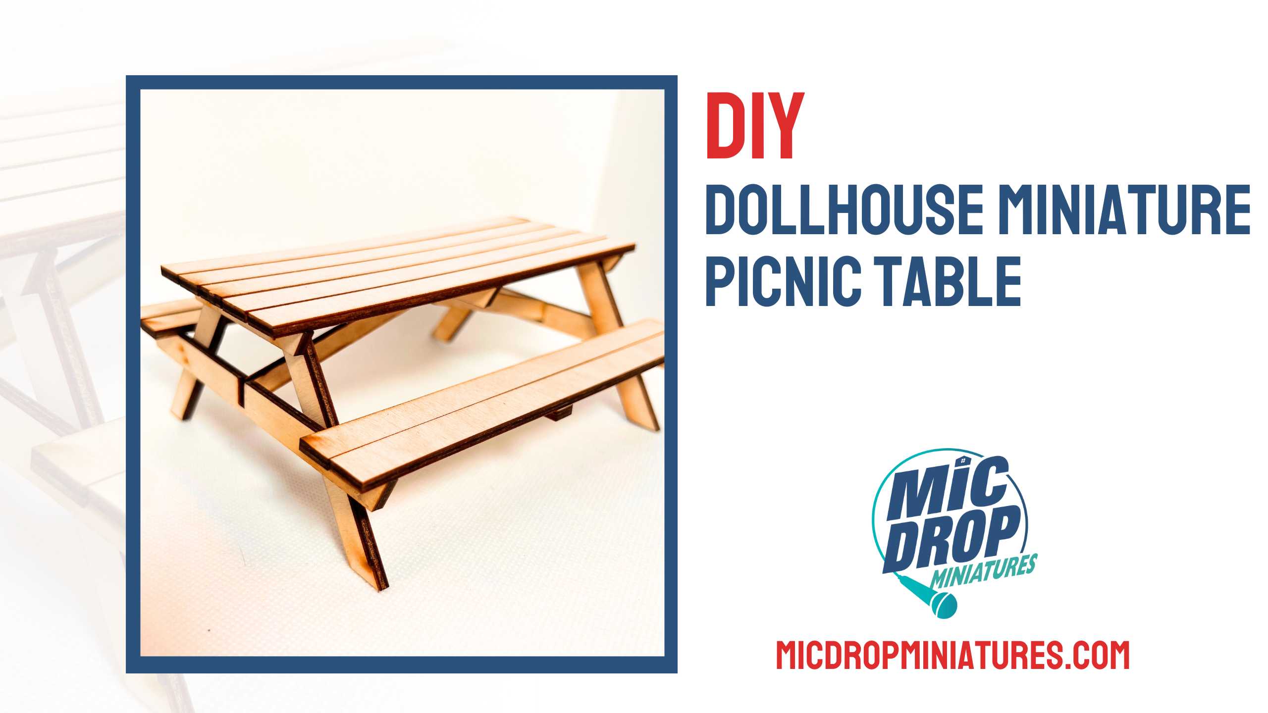  DIY Miniature Picnic Table