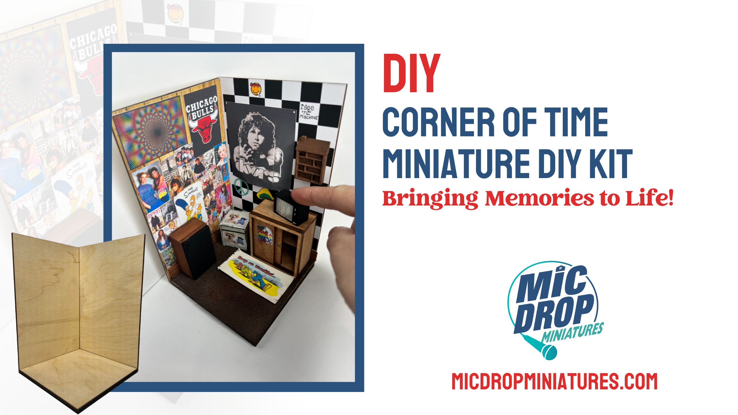 DIY Dollhouse Miniature Corner of Time Kit