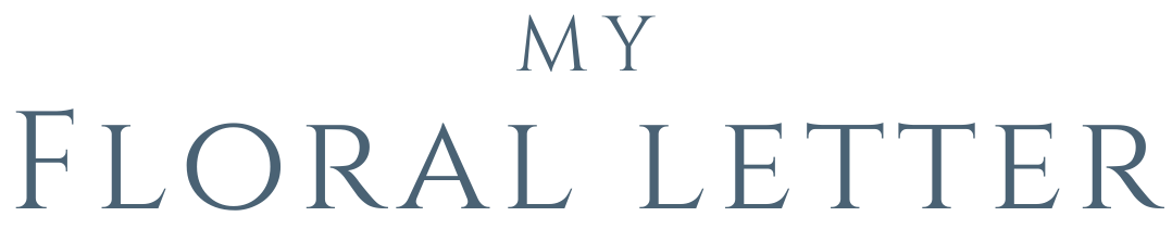 My Floral Letter