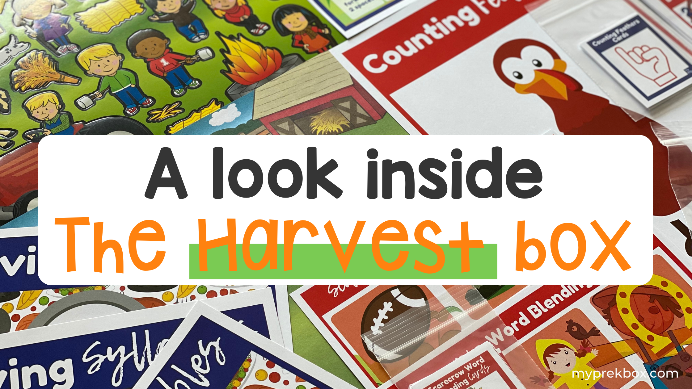A Look Inside The Harvest Box: Fall Themed Activities for Preschoolers