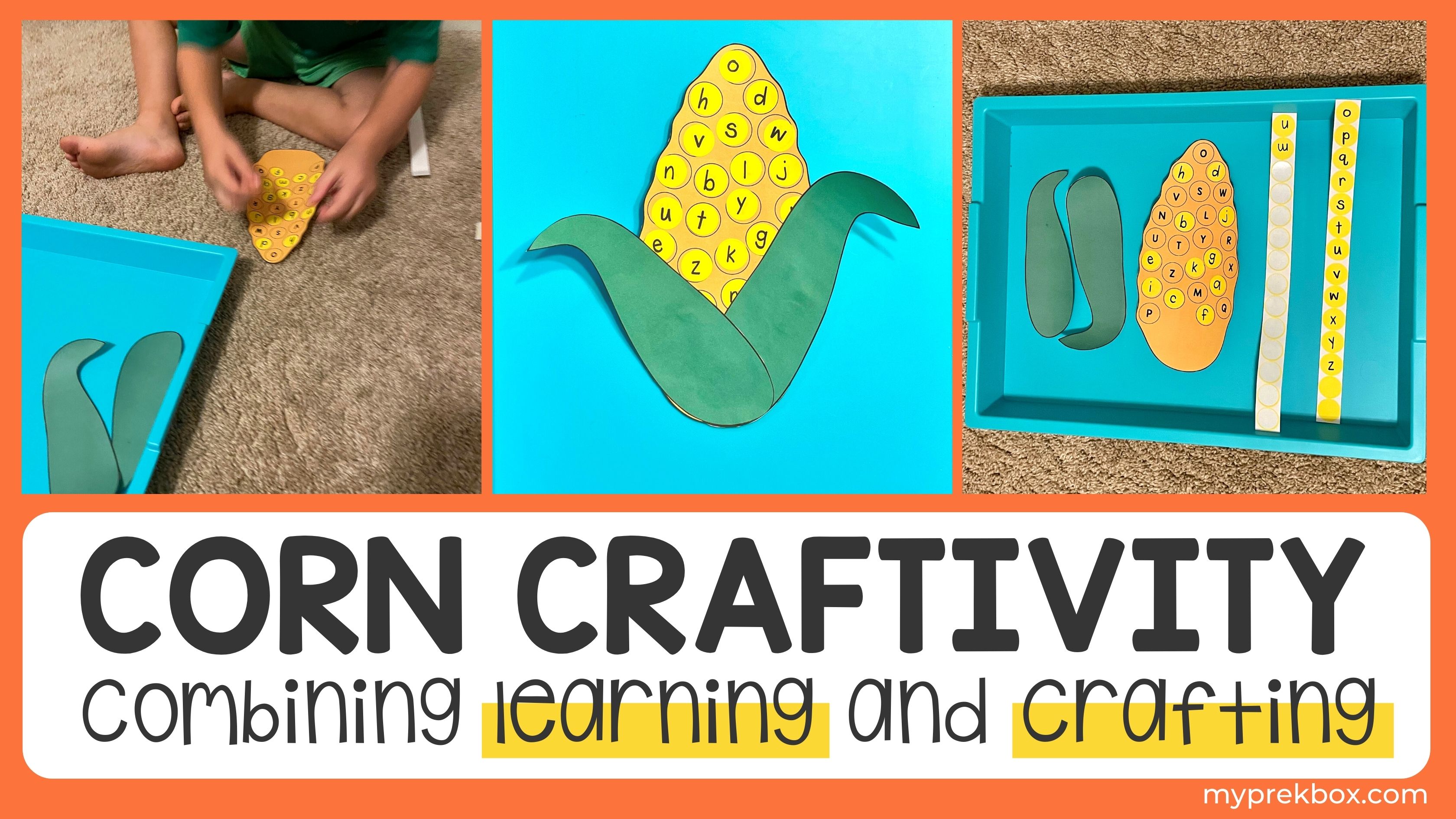 Corn Craftivity: A Letter Recognition Activity