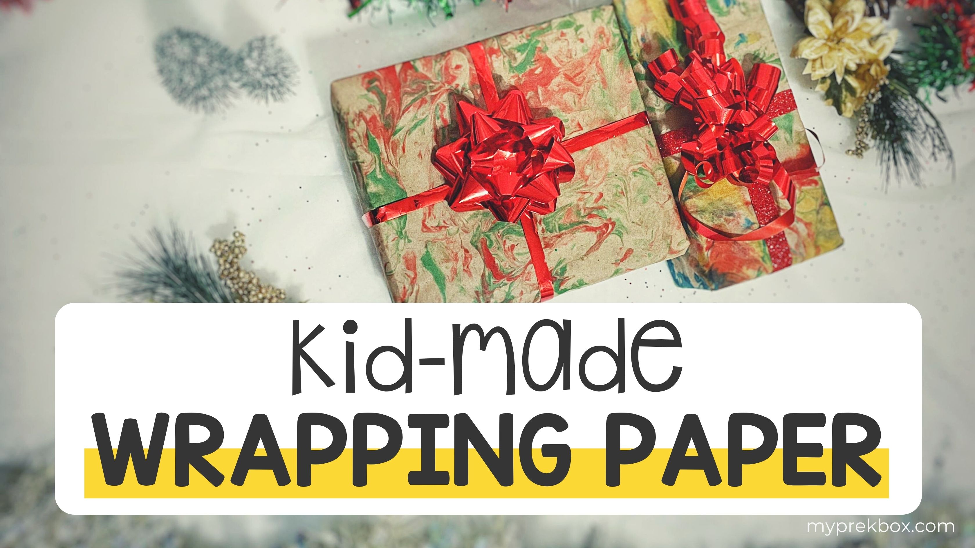 DIY Wrapping Paper: Marble Painting