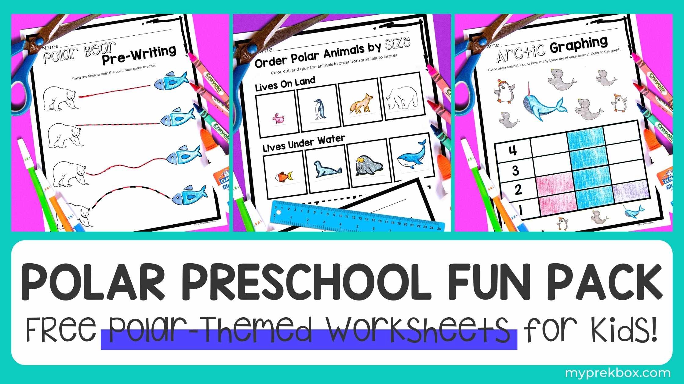 Free Polar Themed Preschool Fun Pack 