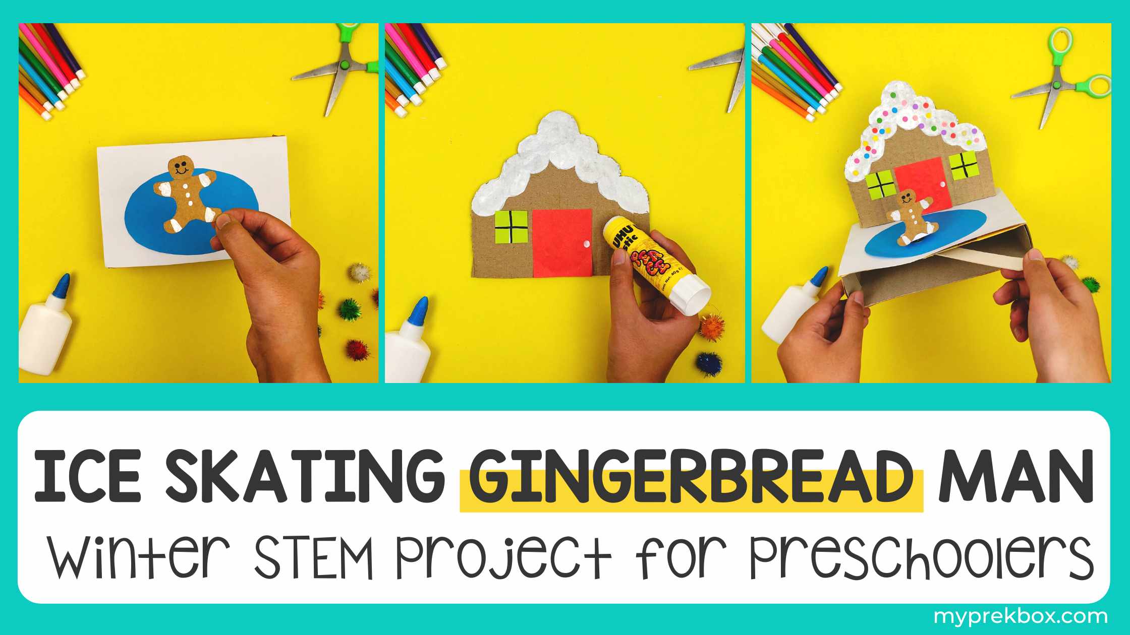 Gingerbread Man Ice Skating STEM Project