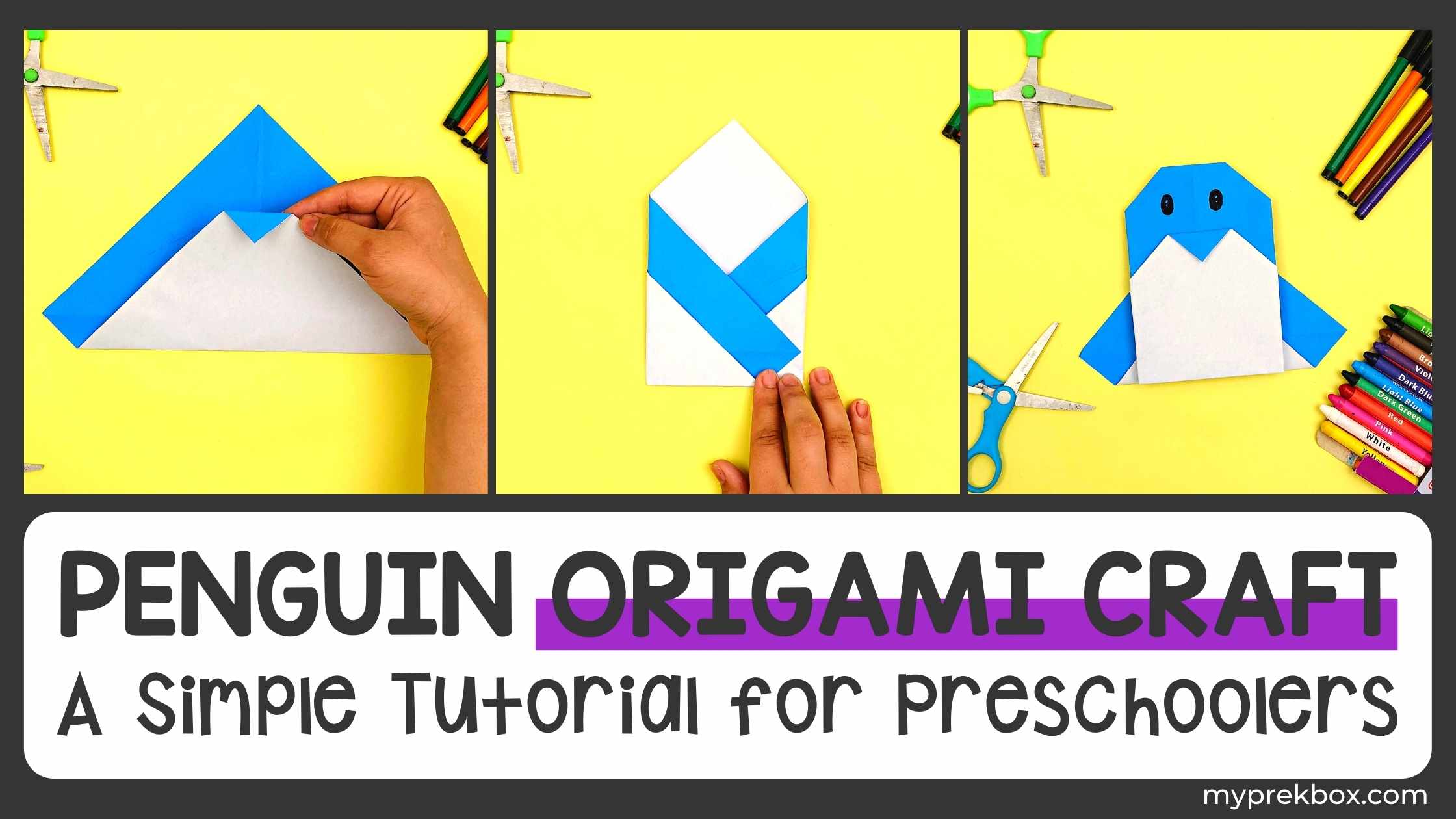 Penguin Origami Craft 