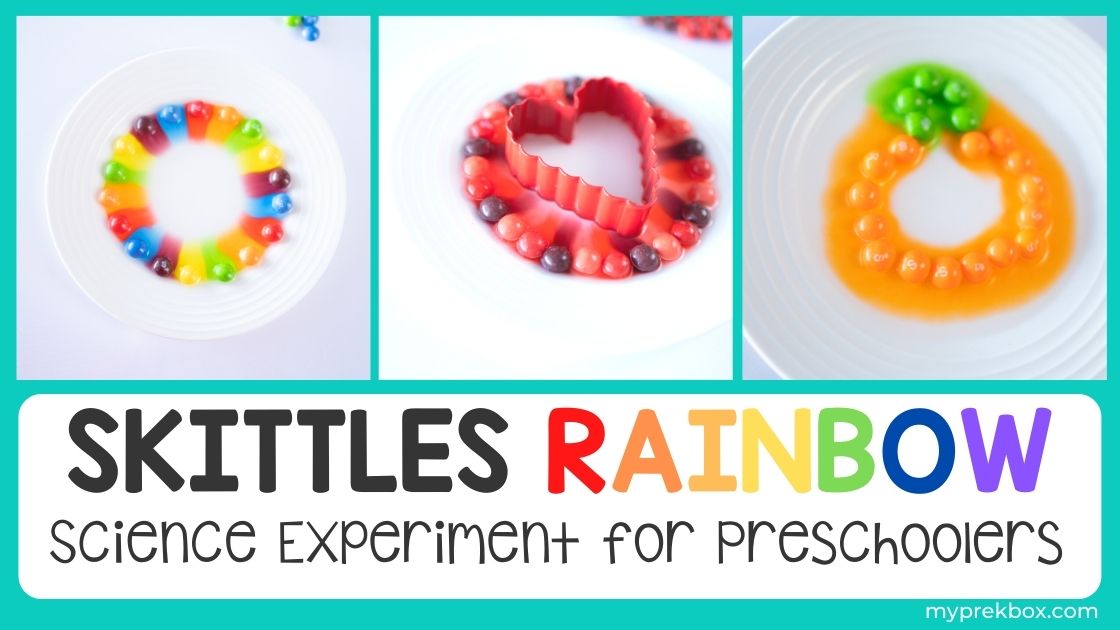 Skittles Rainbow-Science Experiment for Preschoolers