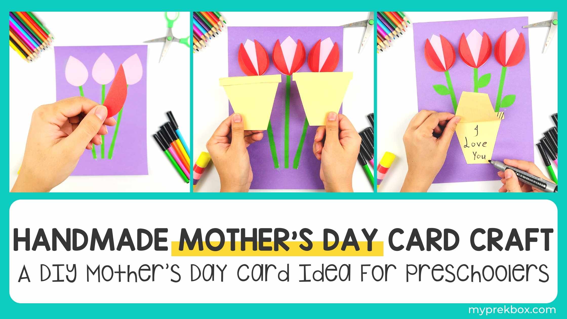 Handmade Mother's Day Card Craft for Preschool Kids