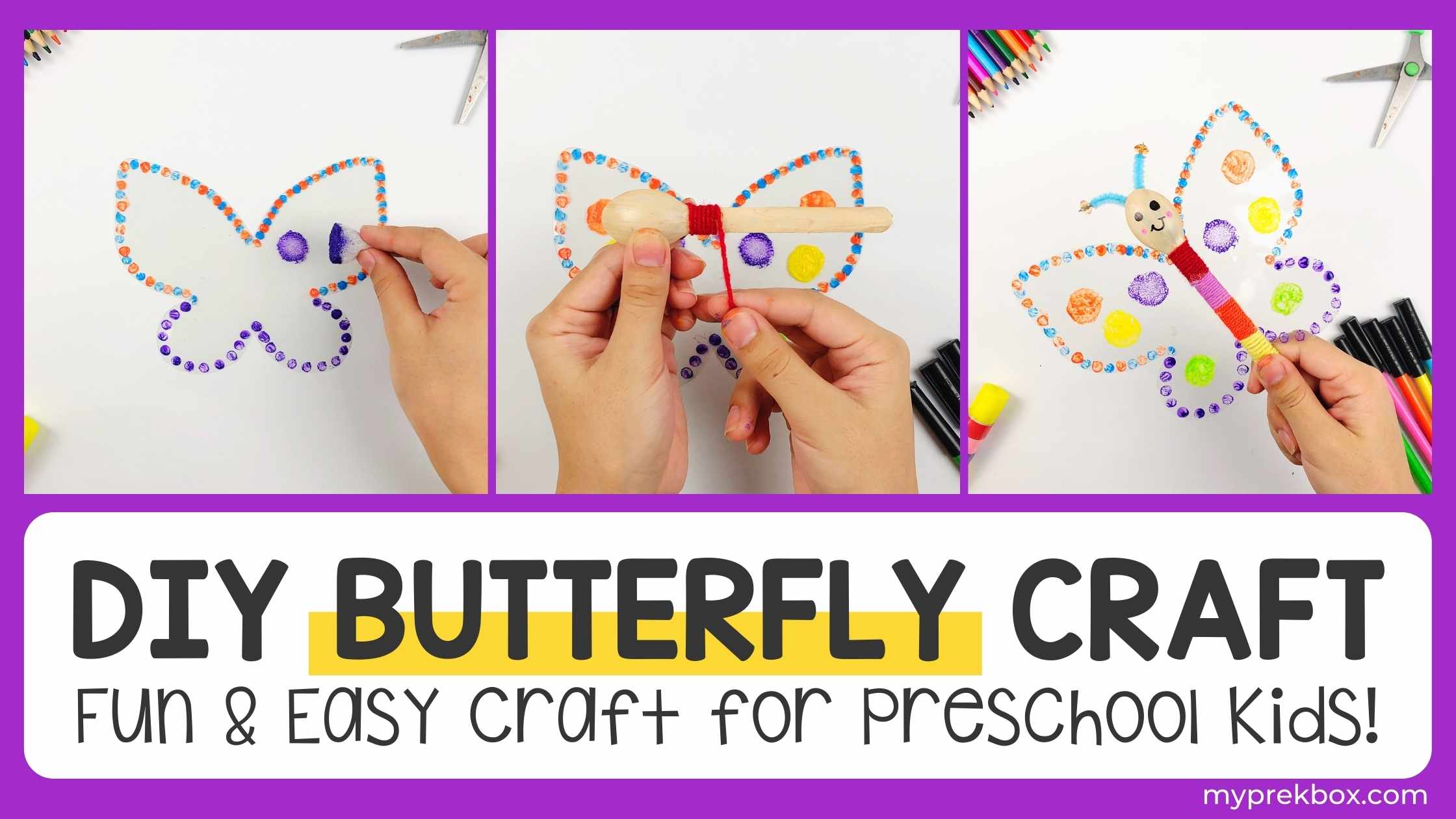 DIY Butterfly Craft for Preschoolers