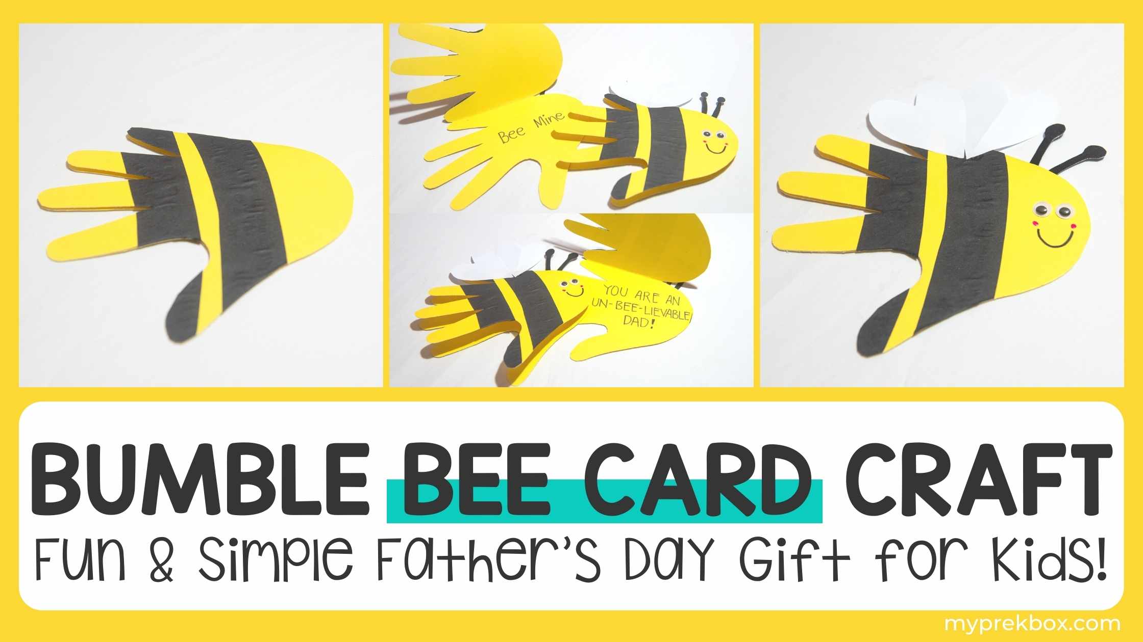 Father's Day Bumble Bee Card Craft