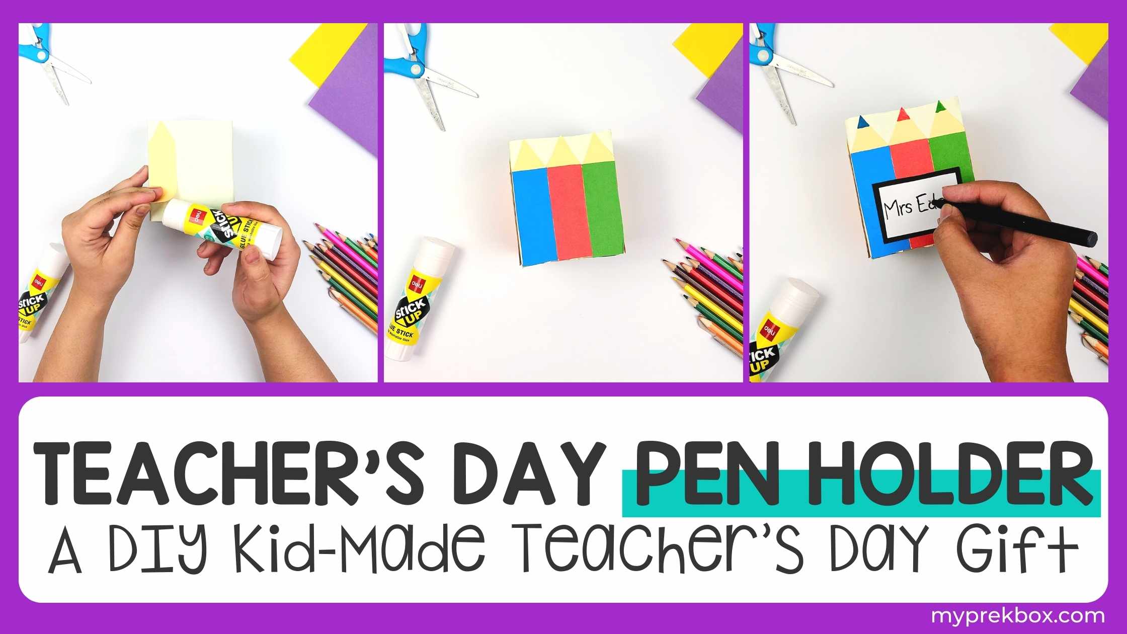 Cute Teacher's Day Pen Holder Gift