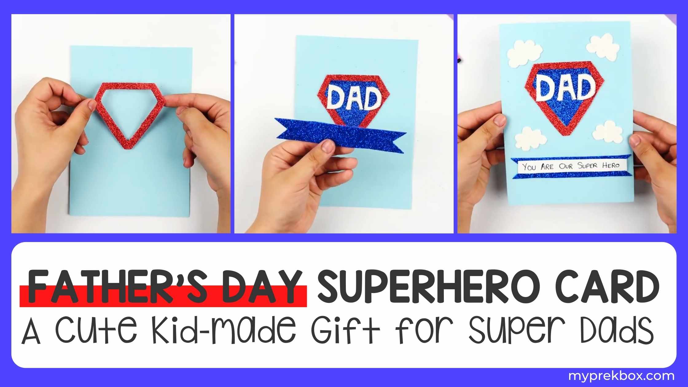 Father's Day Superhero Card