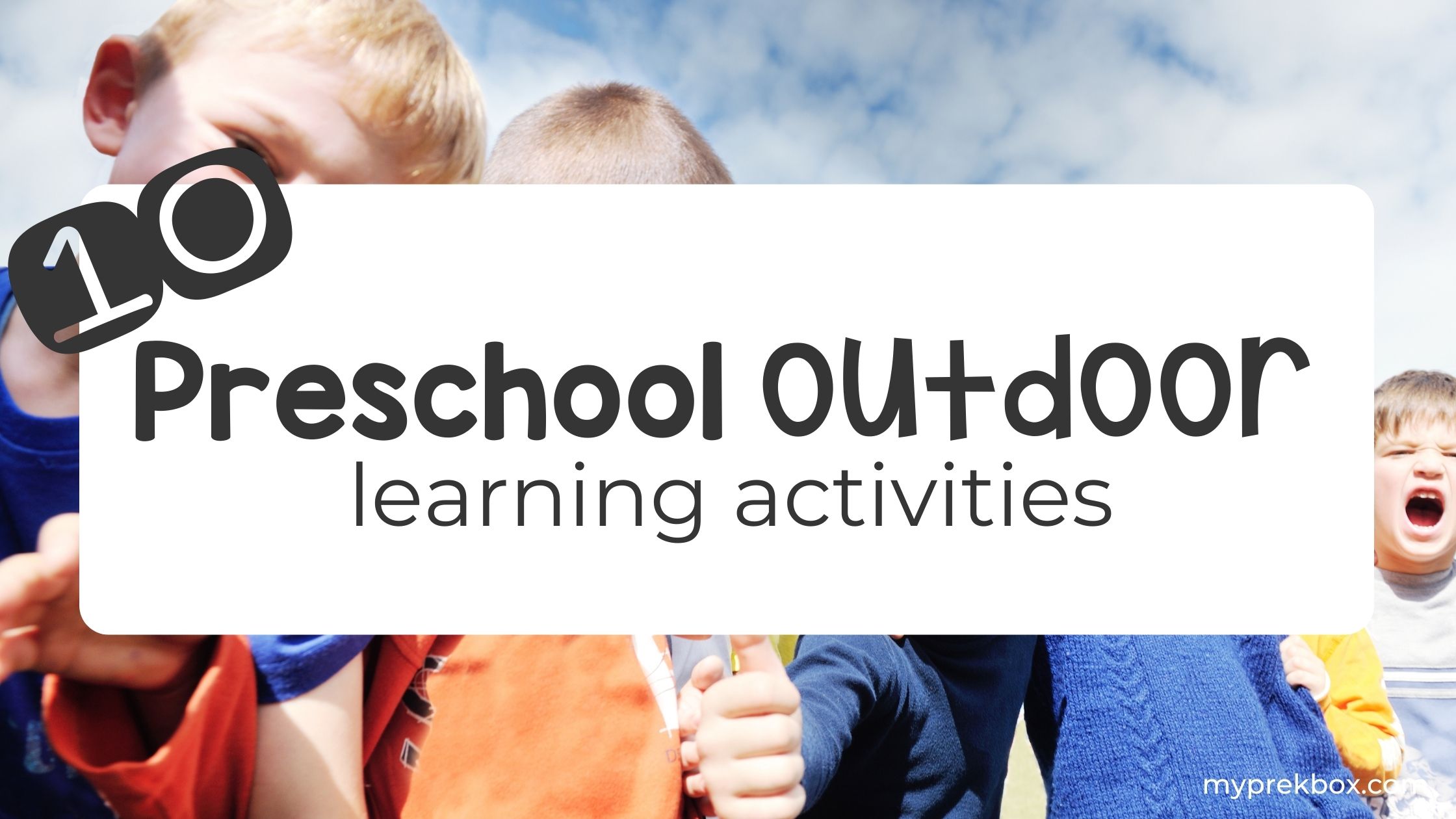 Preschool Outdoor Learning Activities
