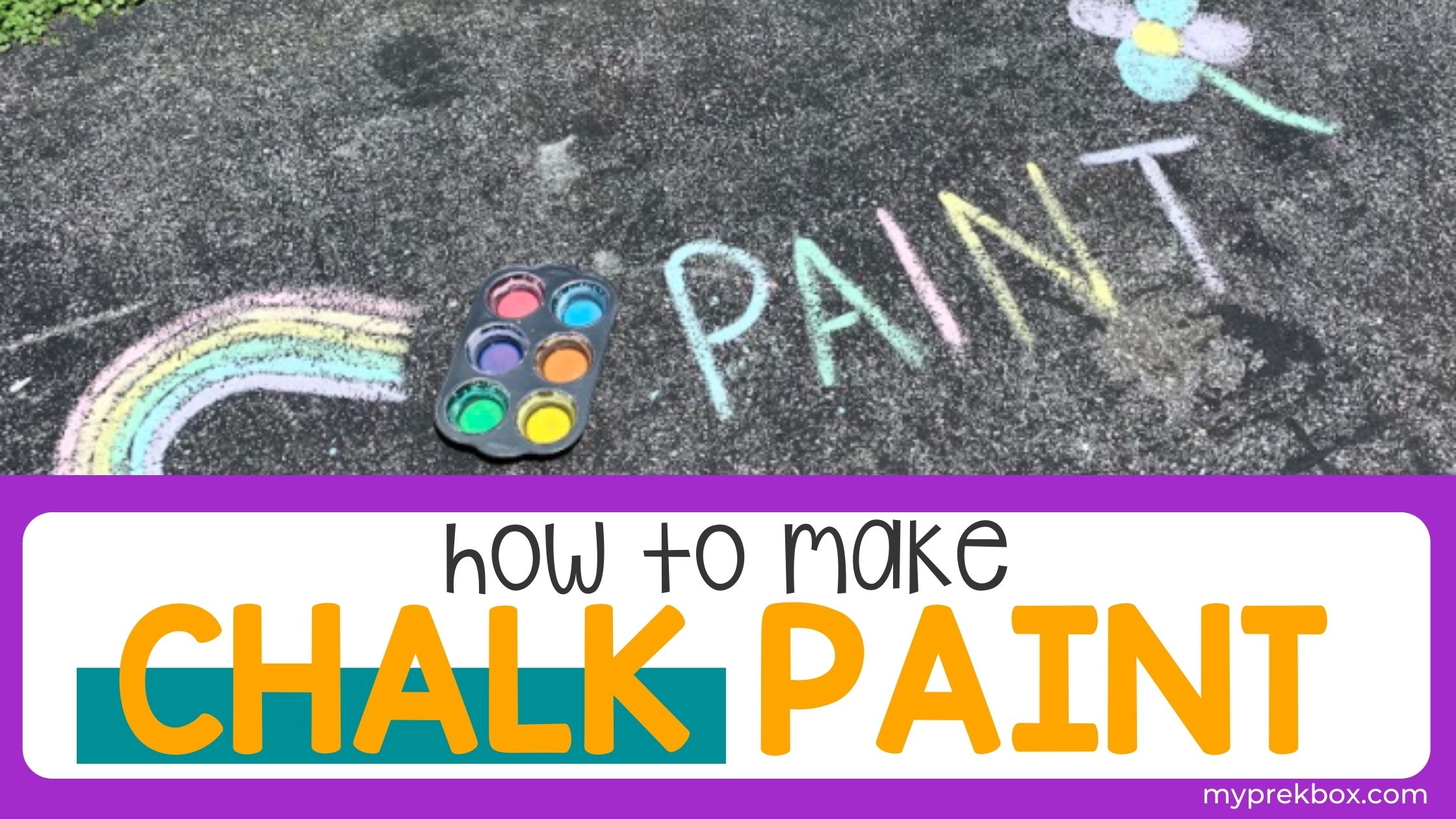 DIY Sidewalk Chalk Paint With Ingredients You Already Have at Home