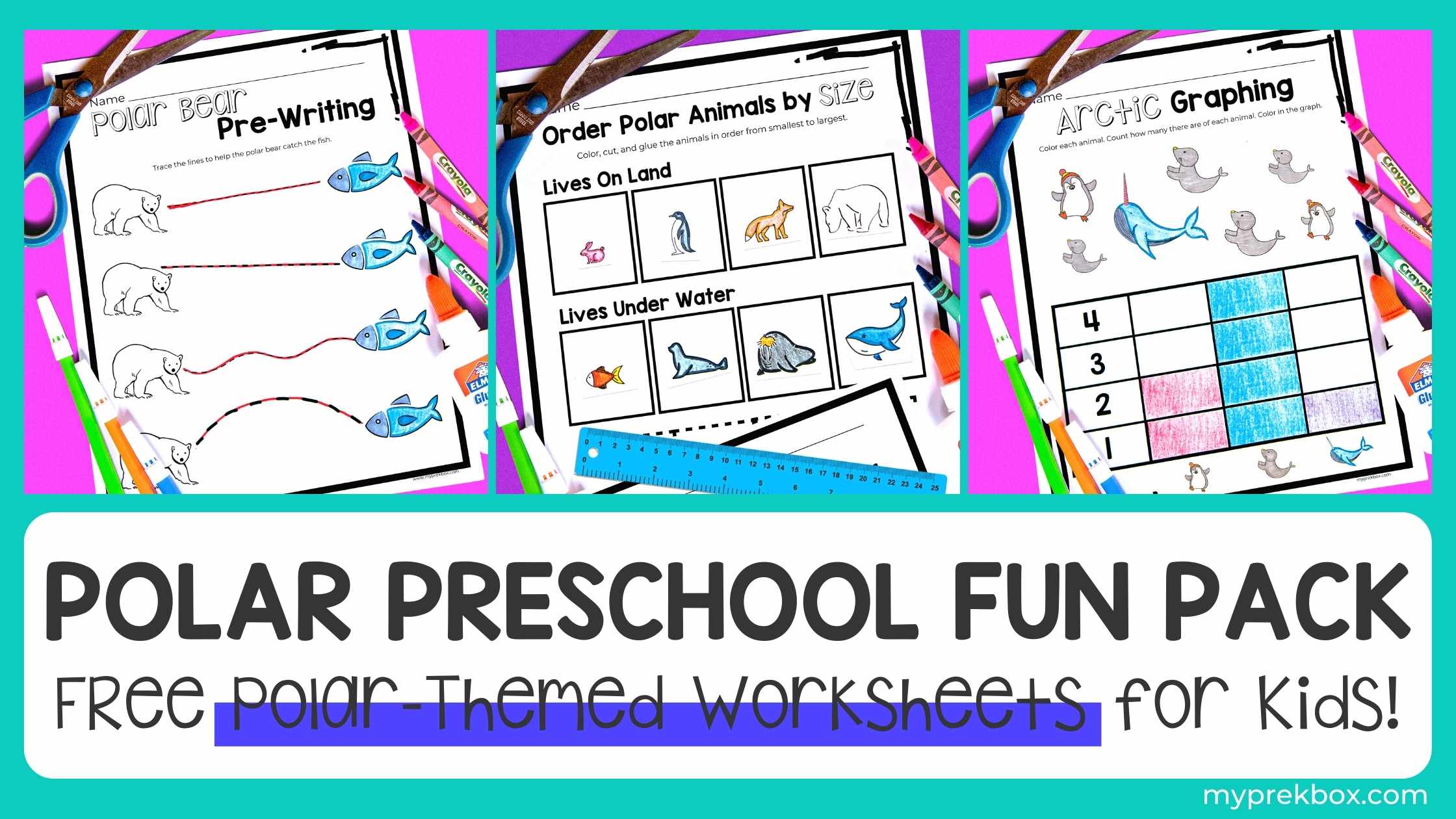 Free Polar Themed Preschool Fun Pack