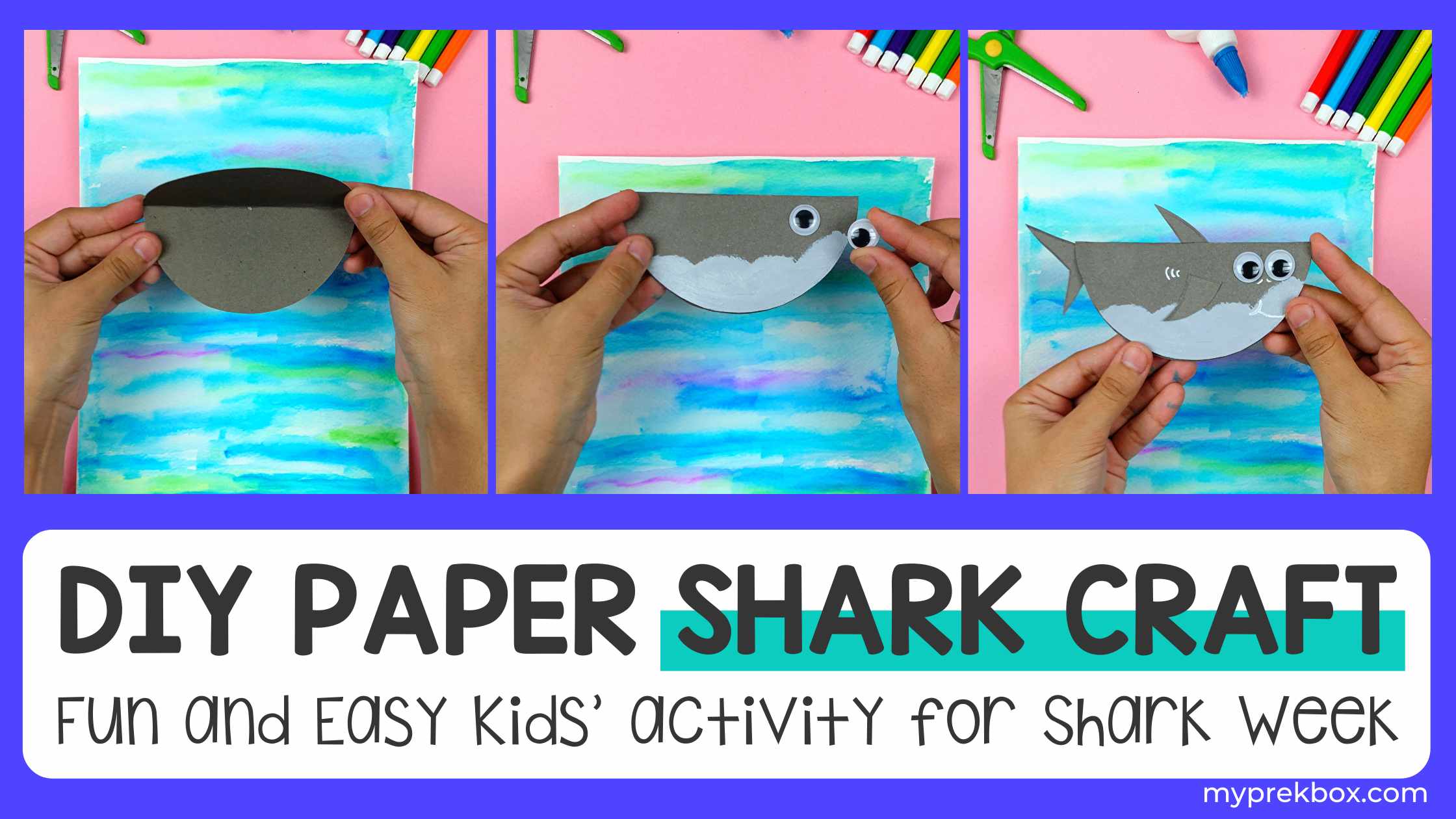 DIY Paper Shark Craft