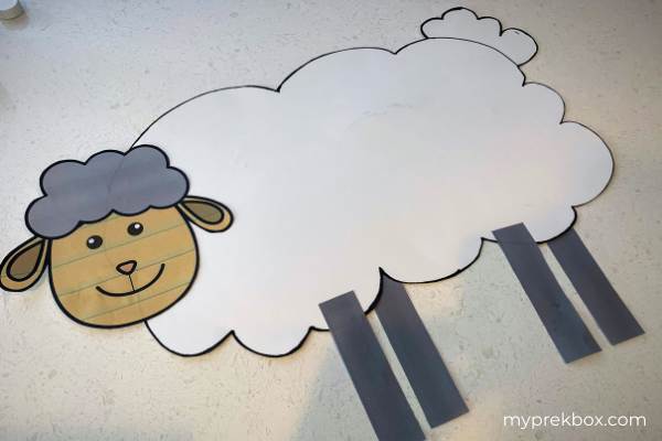 Preschool Sensory Activity Sheer a Sheep Drawing 