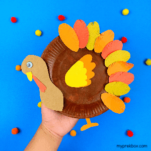 turkey Craft made from paper plate