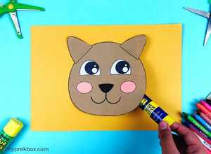 Cut the Lion\'s Mane: Easy Preschool Scissor Craft