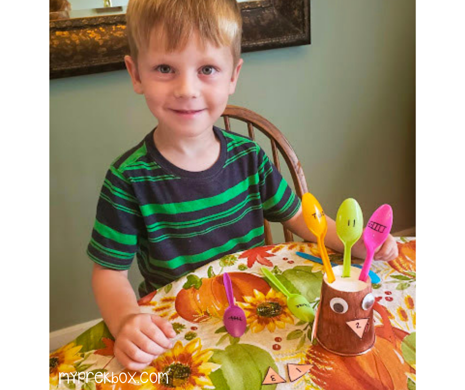 turkey math activity for preschoolers