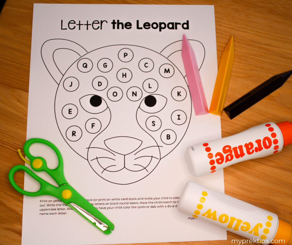 My Pre-K Box Letter the Leopard Craftivity