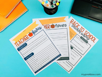 printable questionnaire for teacher gifts