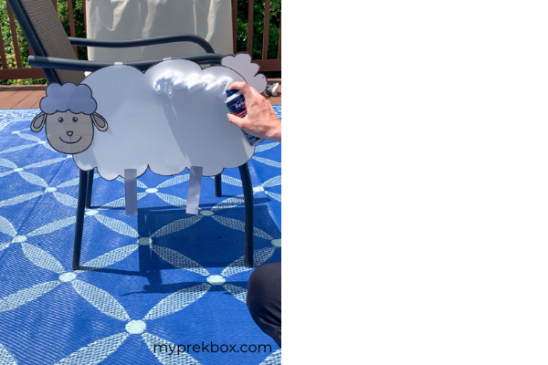 Preschool Sensory Sheer a Sheep Shaving Cream Activity