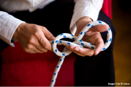 cowboy rope tying