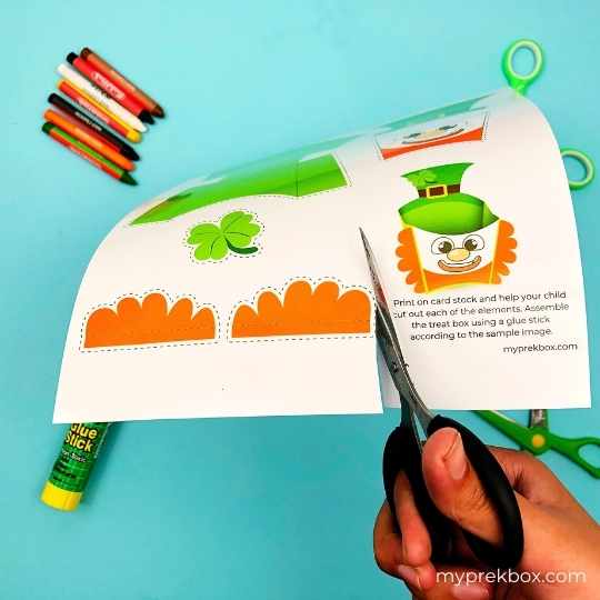 leprechaun treat box craft for preschoolers