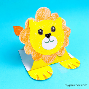 3d lion craft for kids