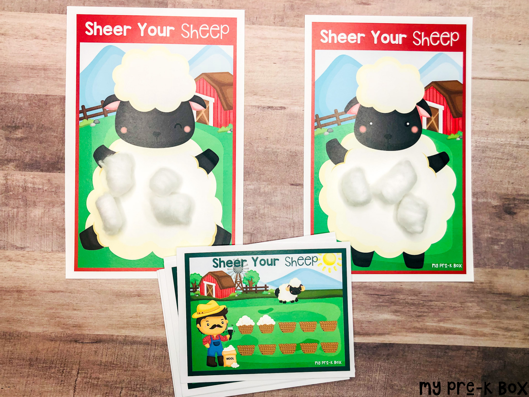 Sheer Your Sheep Farm Box Game for Preschoolers