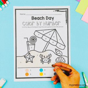 summer themed coloring activities for kids 