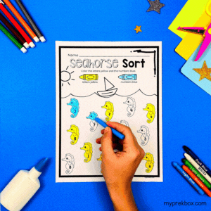sorting worksheets for preschoolers