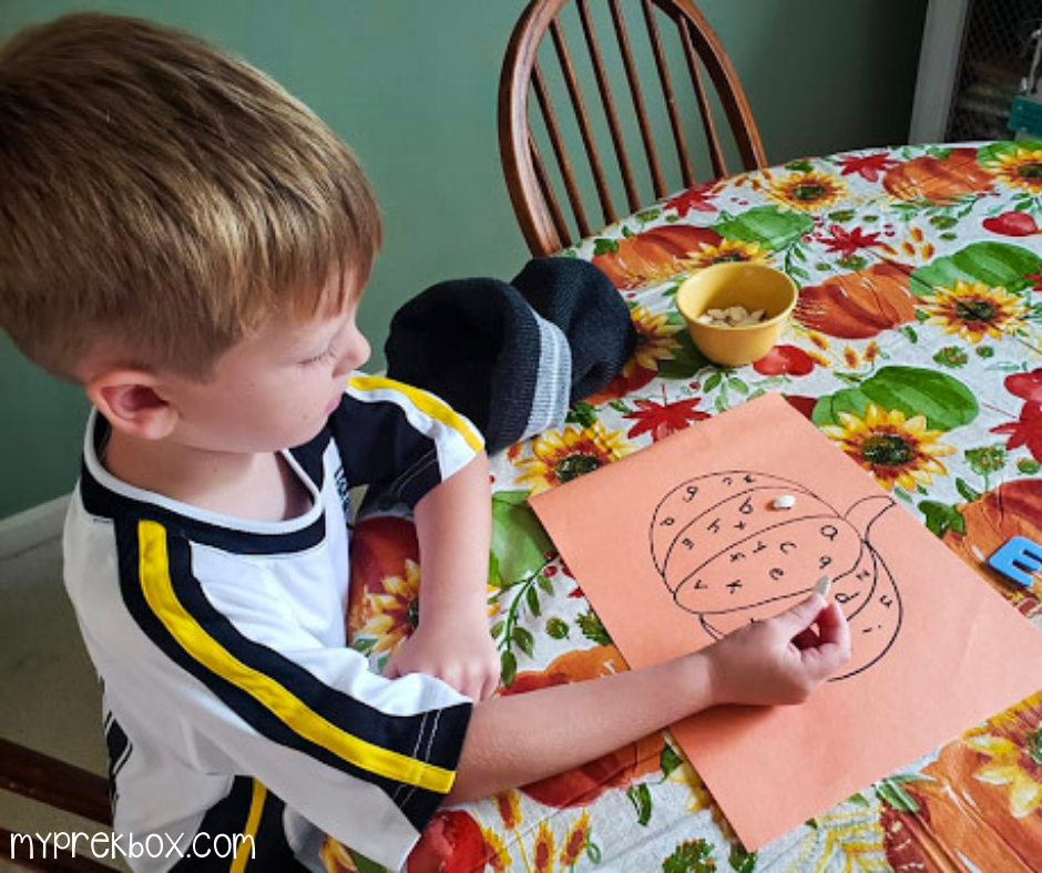 learning the alphabet - preschool activities