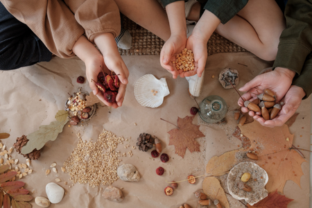 objects from nature for sensory play