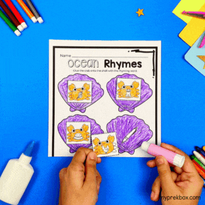 recognizing rhyming words practice for kids
