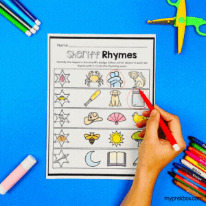 rhyming words practice for kids
