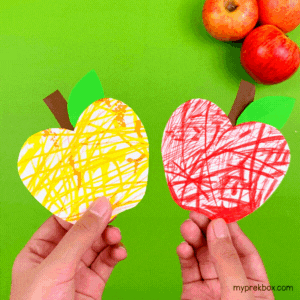 fun apple theme craft for kids