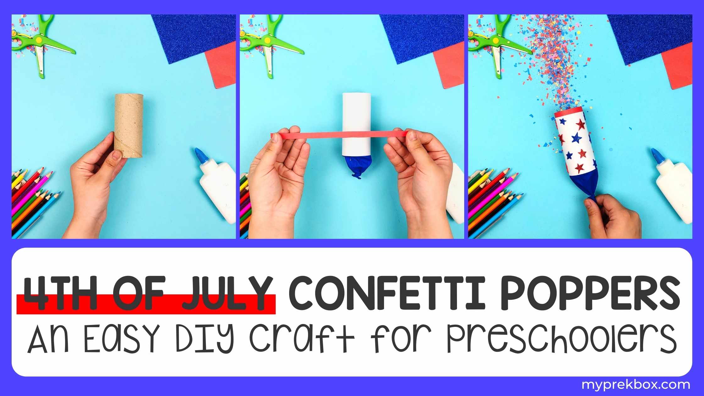 4th of july confetti poppers