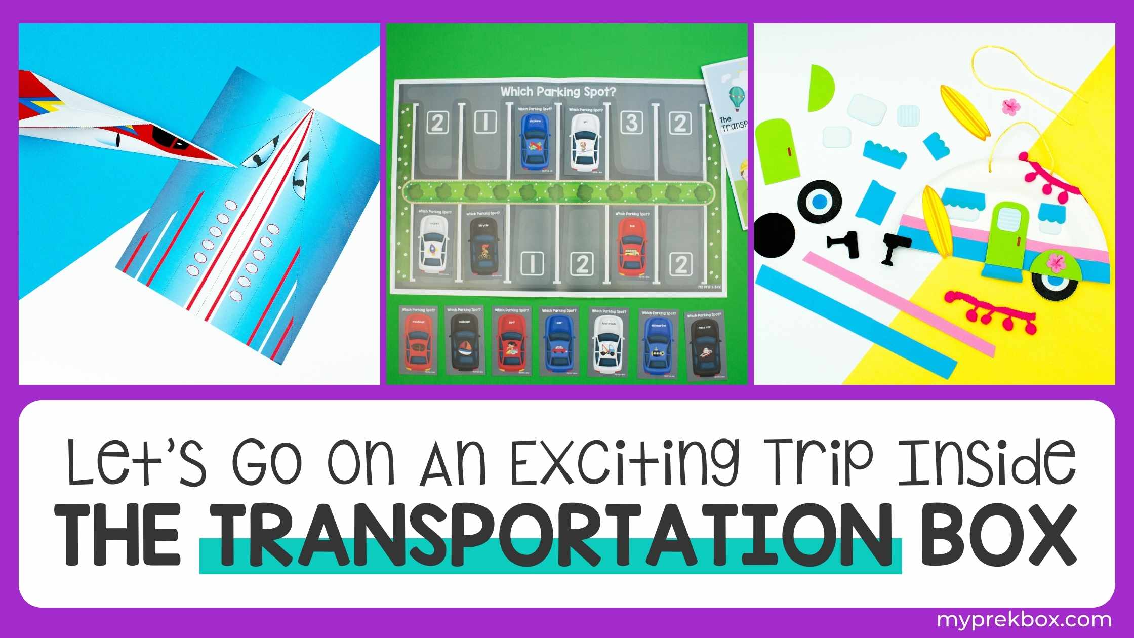 transportation themed activities for kids