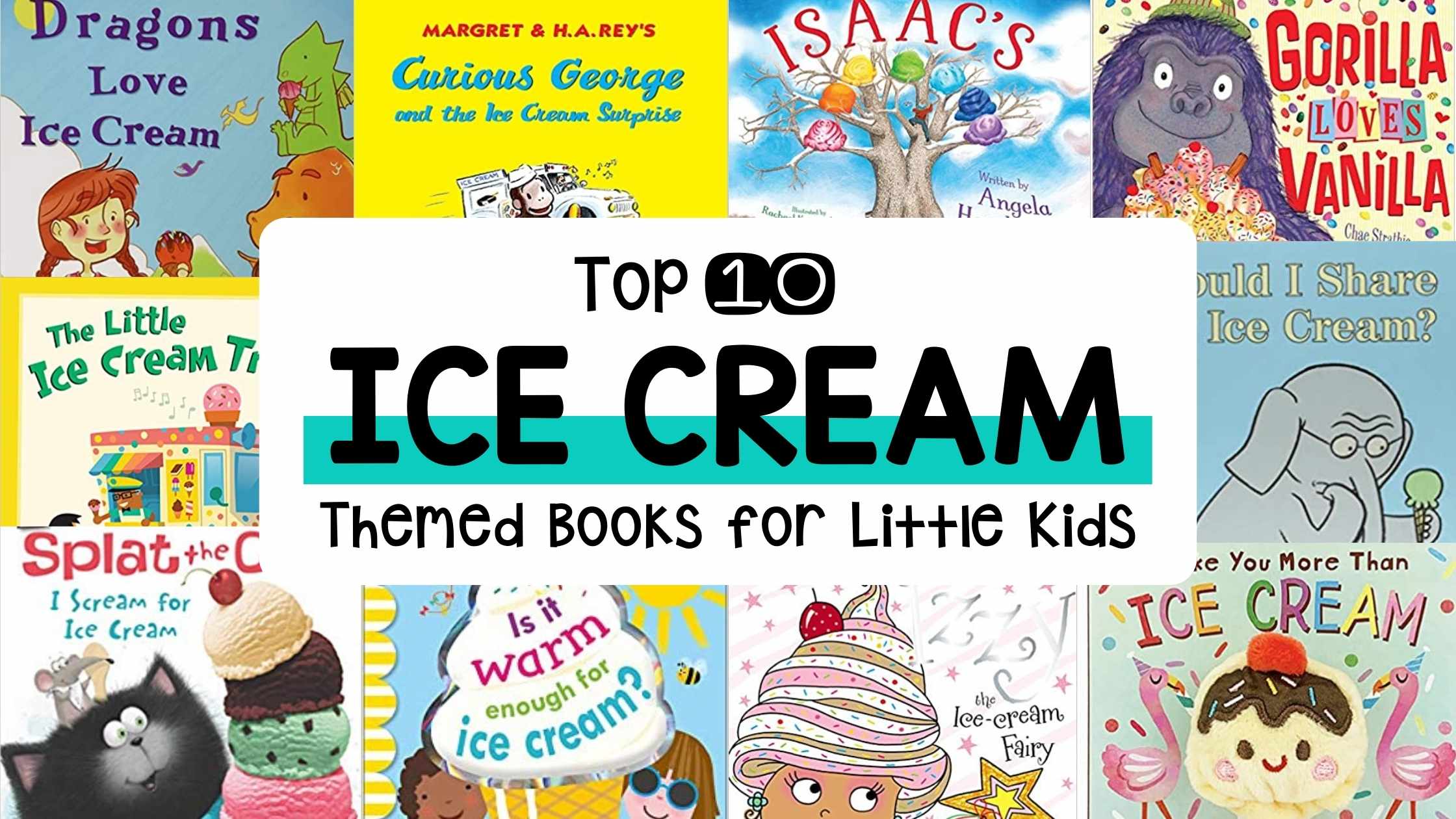 ice cream themed books for pre schooler