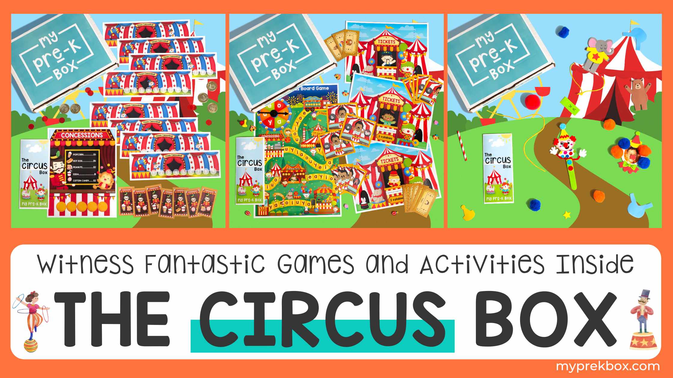Witness Fantastic Games and Activities Inside The Circus Box