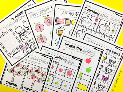 apple themed preschool activities