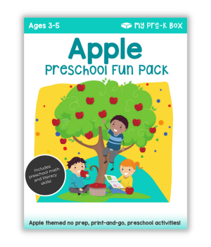 free apple theme worksheets for preschoolers