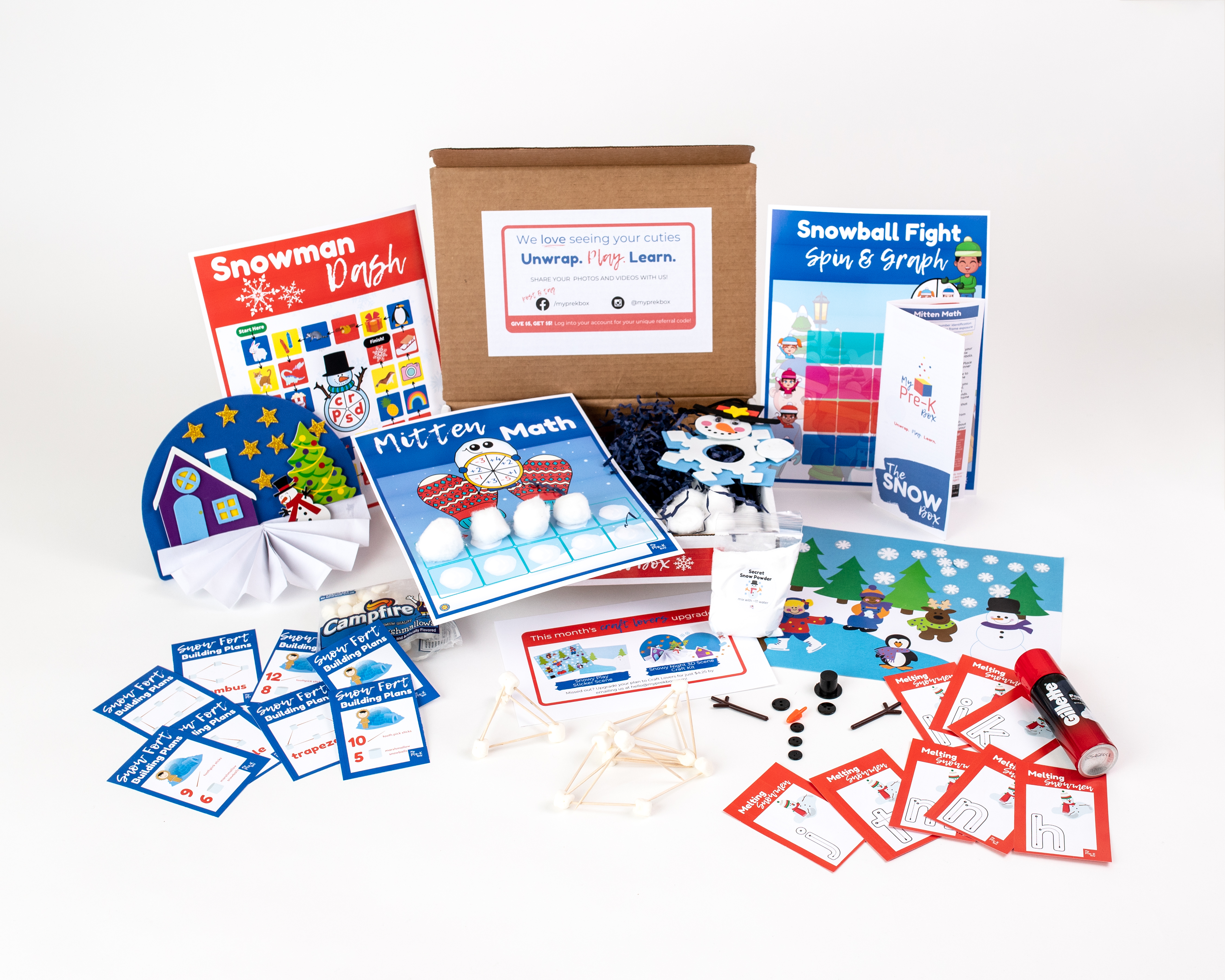 Snow-themed preschool learning activities - My Pre-K Box