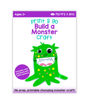 monster themed craft for kids