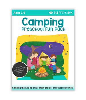 camping-themed worksheets for kids