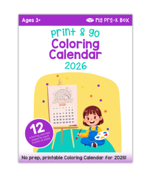 coloring calendar 2026
